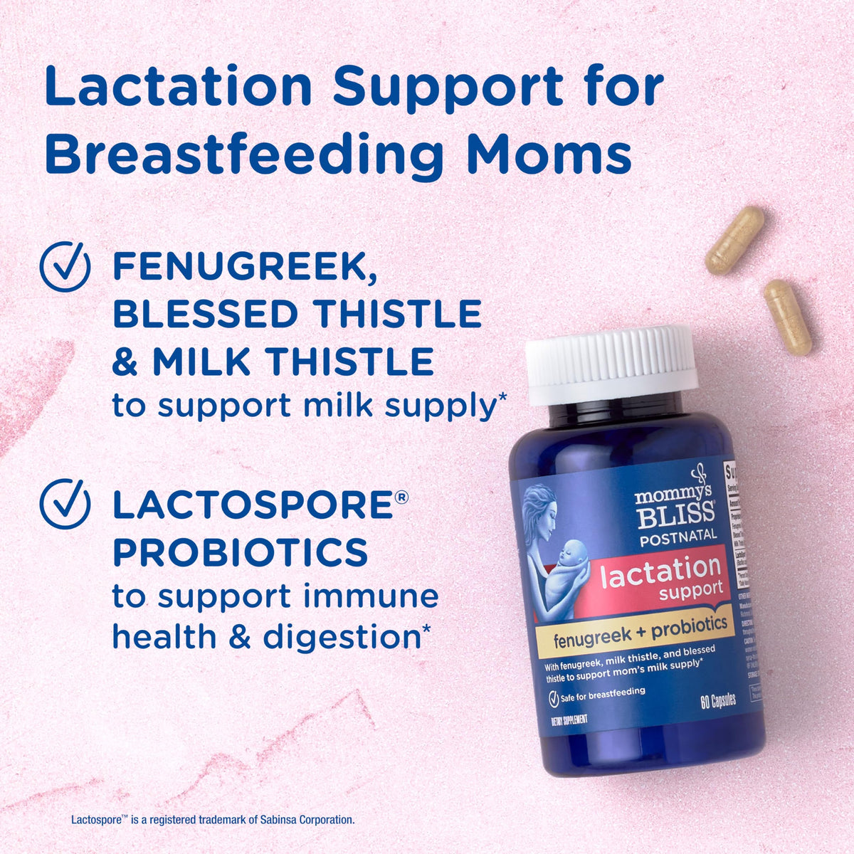 Mommy's Bliss Postnatal Lactation Support with Probiotics - 60 Capsules - image 2