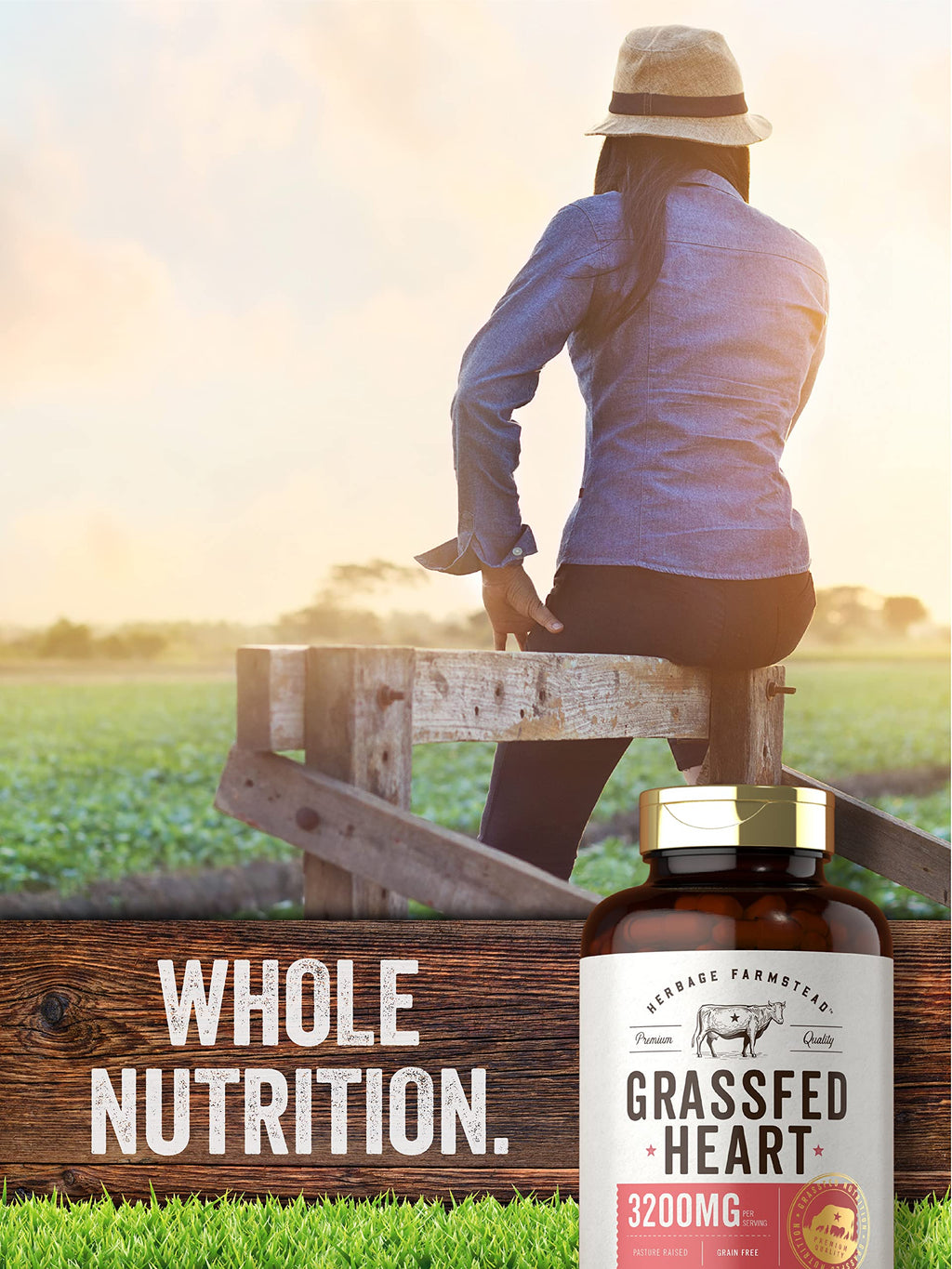 Carlyle Grass Fed Beef Heart Supplement - 200 Capsules - image 6