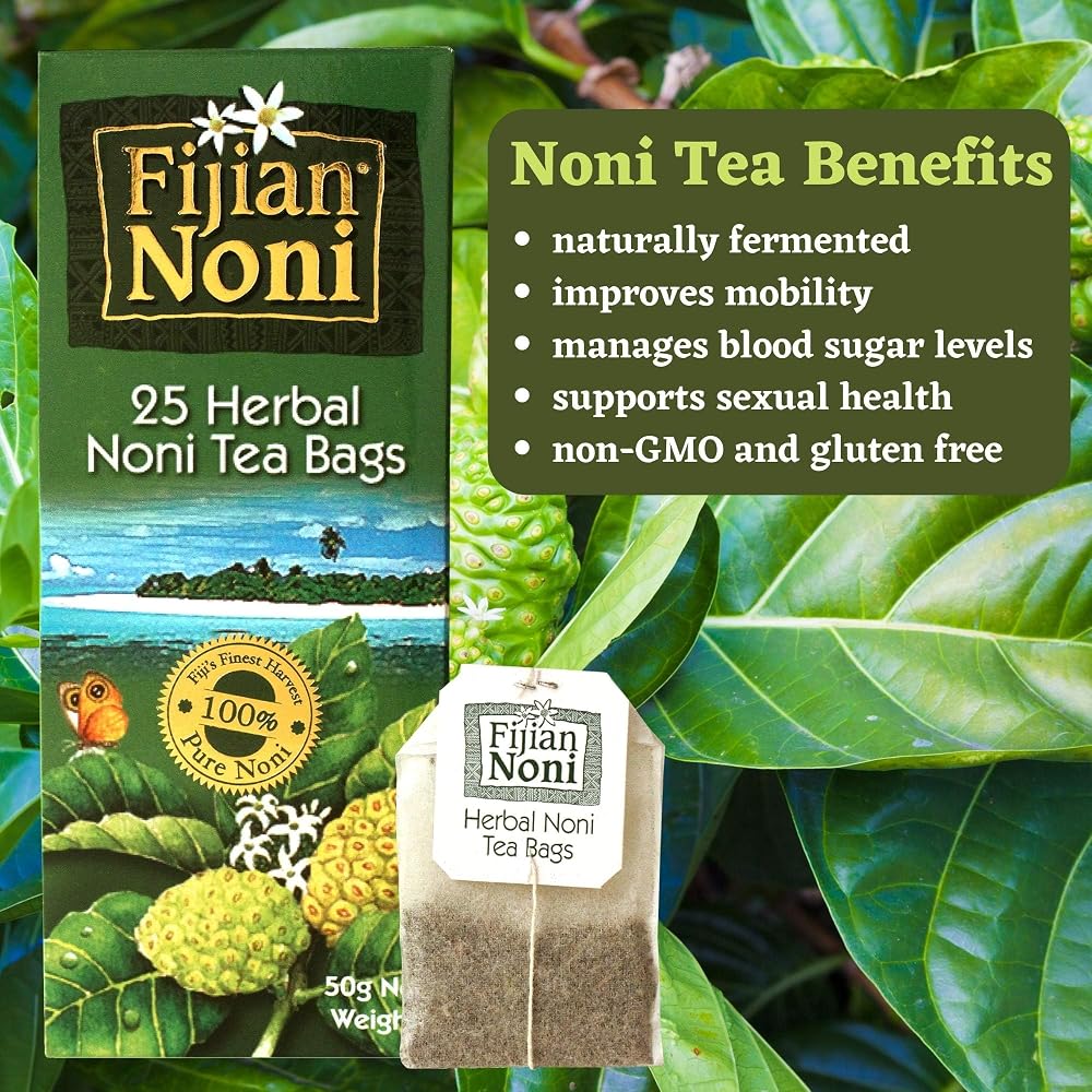 Fijian Noni Organic Noni Herbal Tea - 25 Tea Bags - image 2