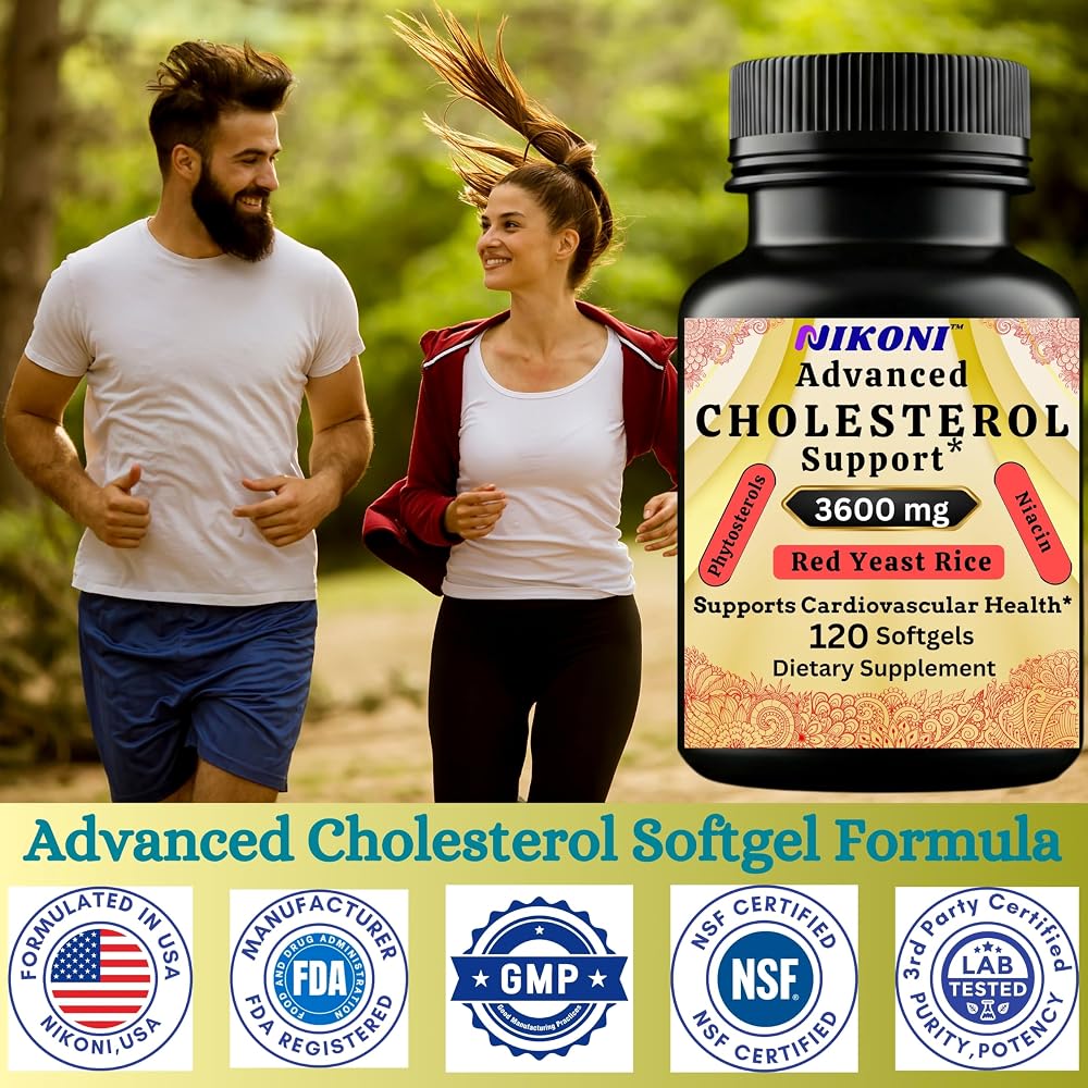Nikoni Advanced Cholesterol Support 3600 mg Plant Sterols