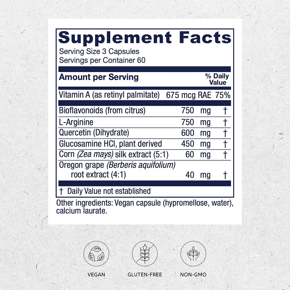 Vitanica Bladder Ease Vitamin A Supplement - 180 Capsules - image 2