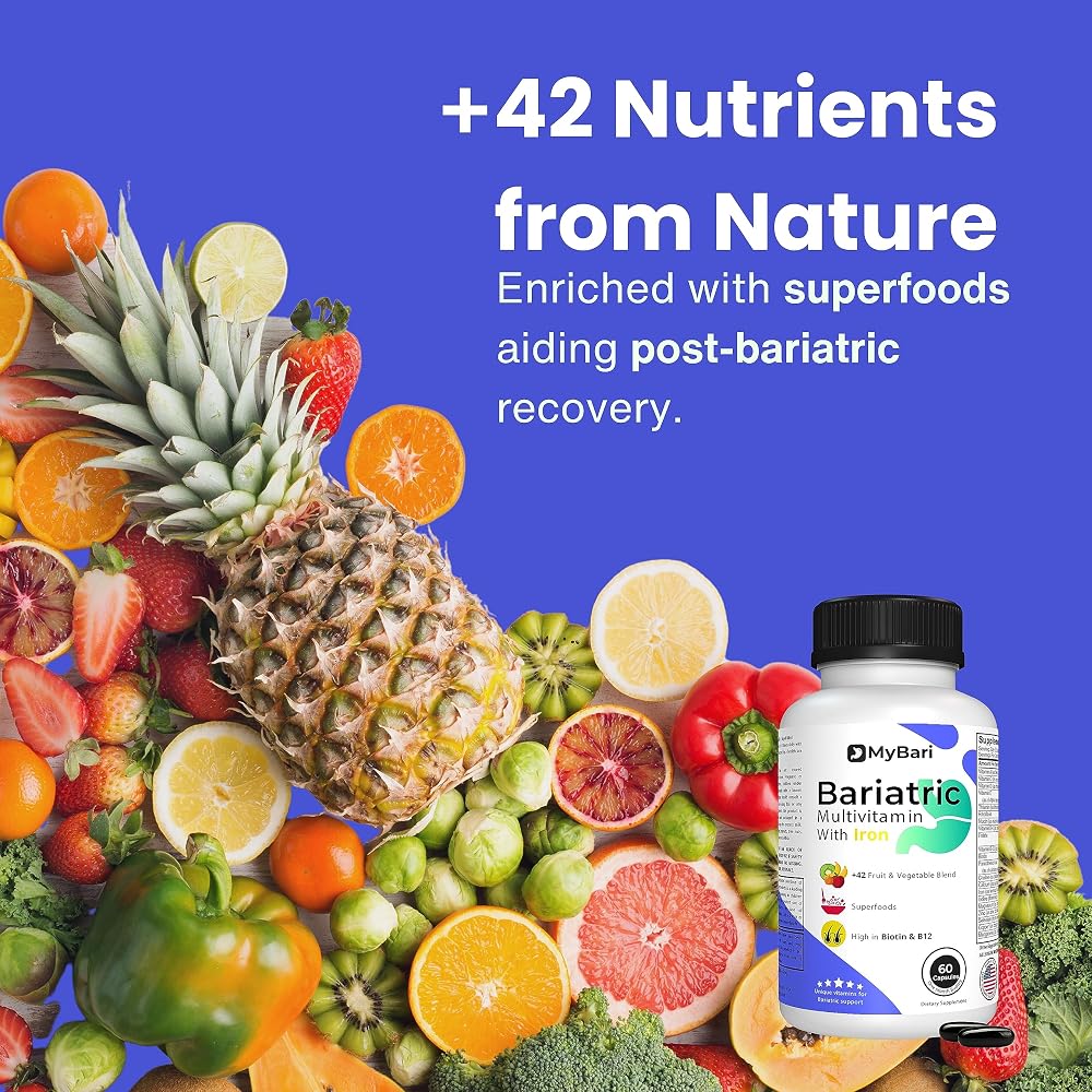 MyBari All-in-One Bariatric Multivitamin with Iron - 60 Capsules - image 4