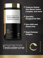 Carlyle Testosterone Supplement for Men - 60 Softgels - image 4