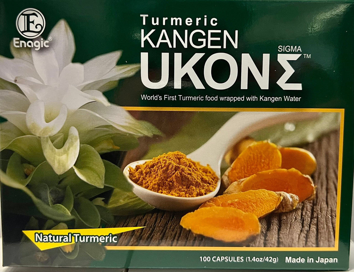 Enagic Kangen Ukon Turmeric 100% Organic Multivitamin - 100 Vegetarian Capsules