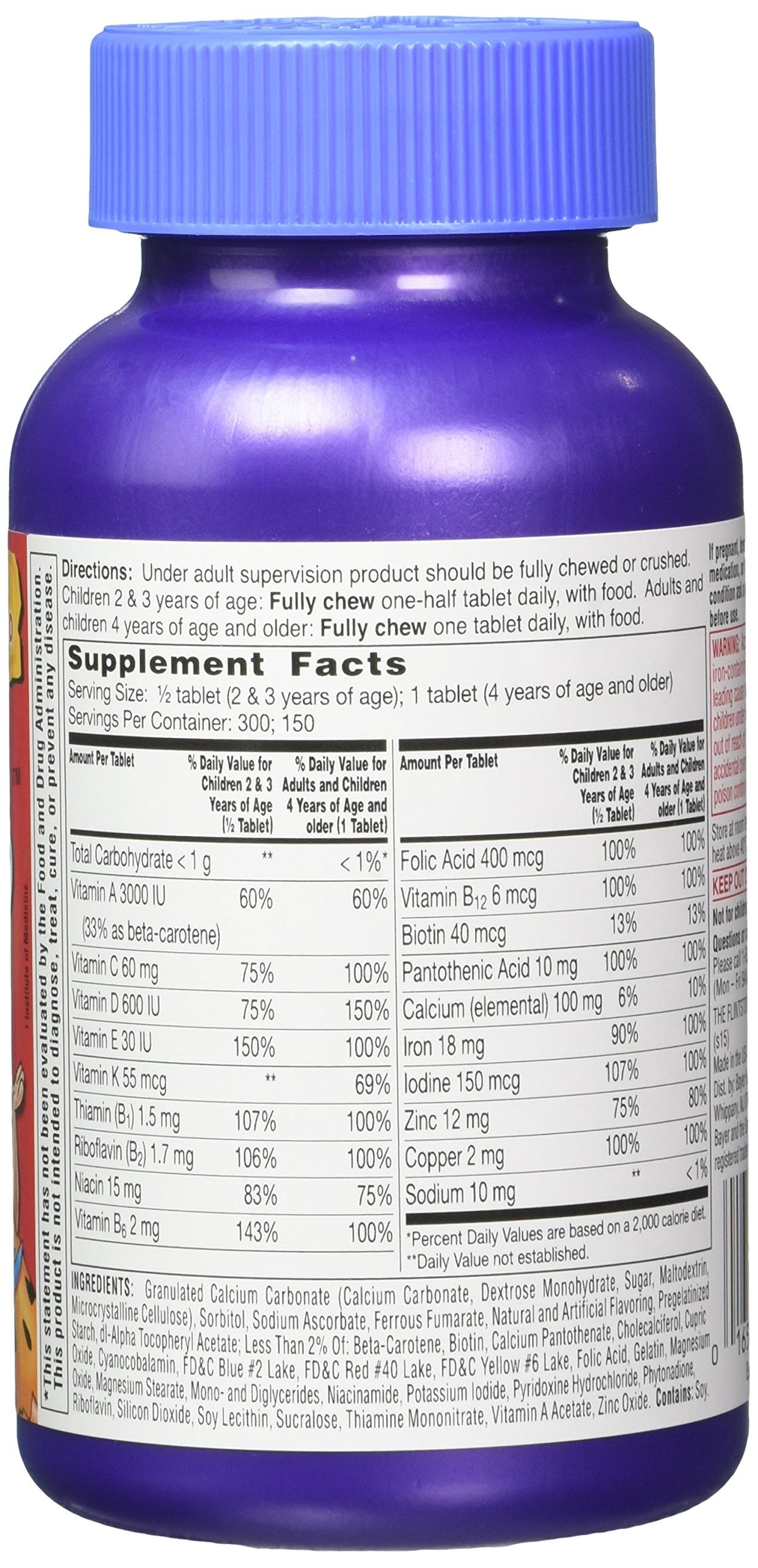 Flintstones Vitamins Flintstones Chewable Complete Multivitamin