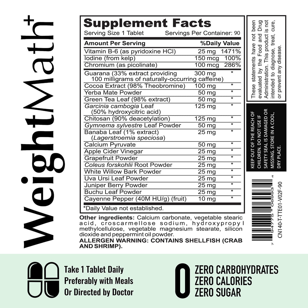 Afterave Essentials WeightMath Advanced Metabolism Booster - 90 Tablets - image 4