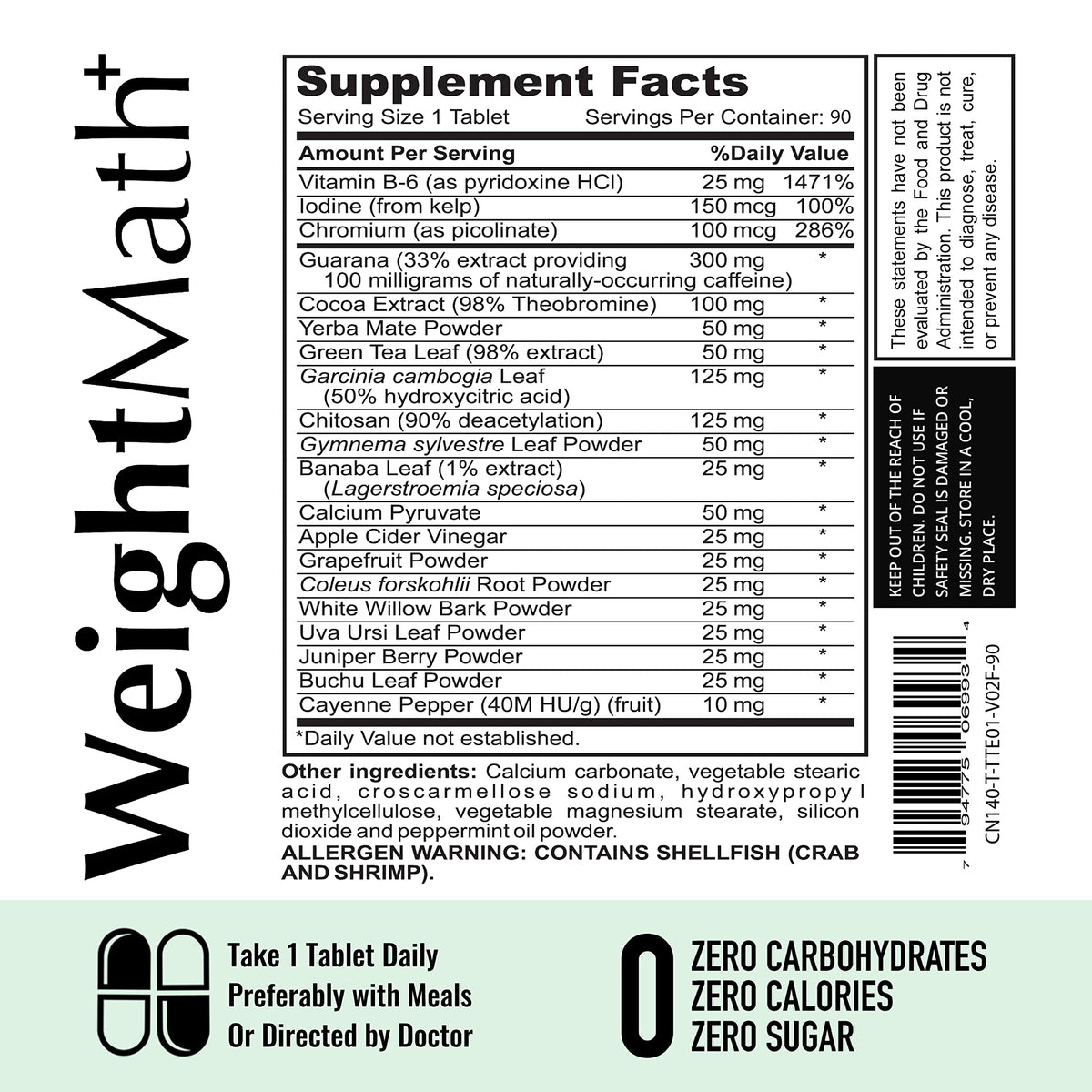 Afterave Essentials WeightMath Advanced Metabolism Booster - 90 Tablets - image 4