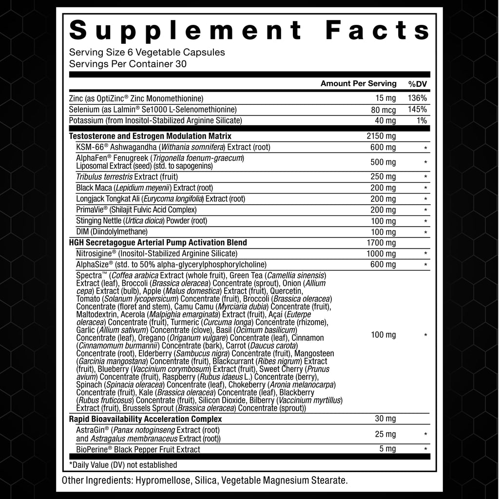 Force Factor Alpha King Immortal Testosterone Booster - 180 Capsules - image 6