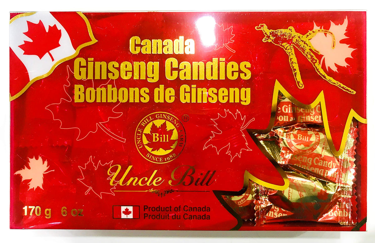 Uncle Bill Canada Ginseng Candies - 2 Box x 6 oz