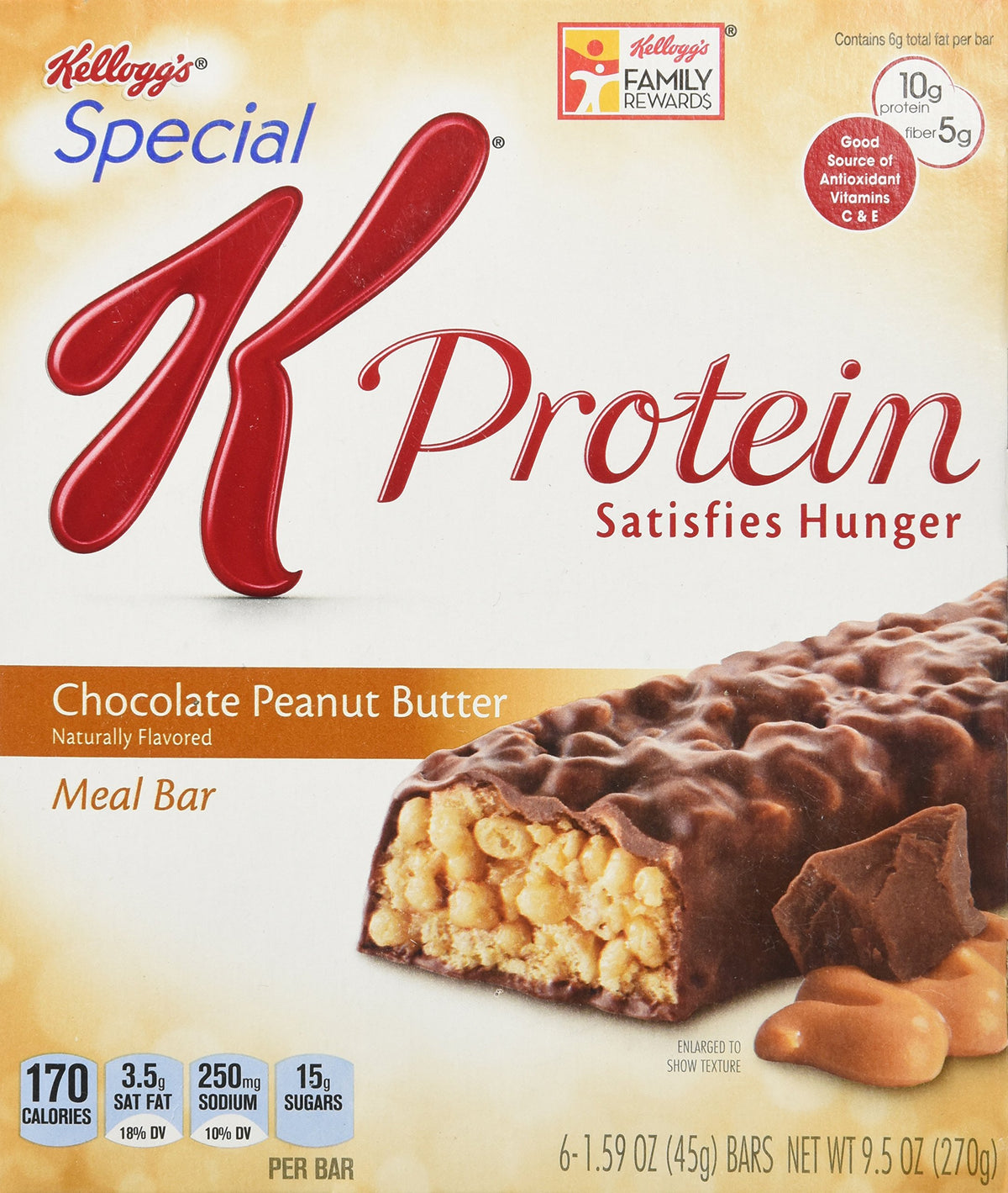 Kellogg's Special K Protein Meal Bars Chocolate Peanut Butter - 6 ct