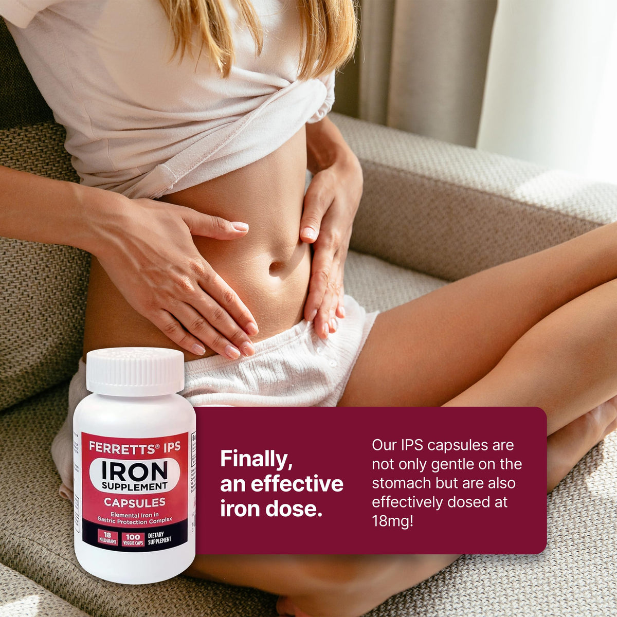 Ferretts IPS Iron Supplement 18mg - 100 Capsules - image 2