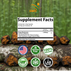 SMSHEALTHPRODUCTS.com Chaga Mushroom Extract 1000mg - 100 Vegetarian Capsules - image 5
