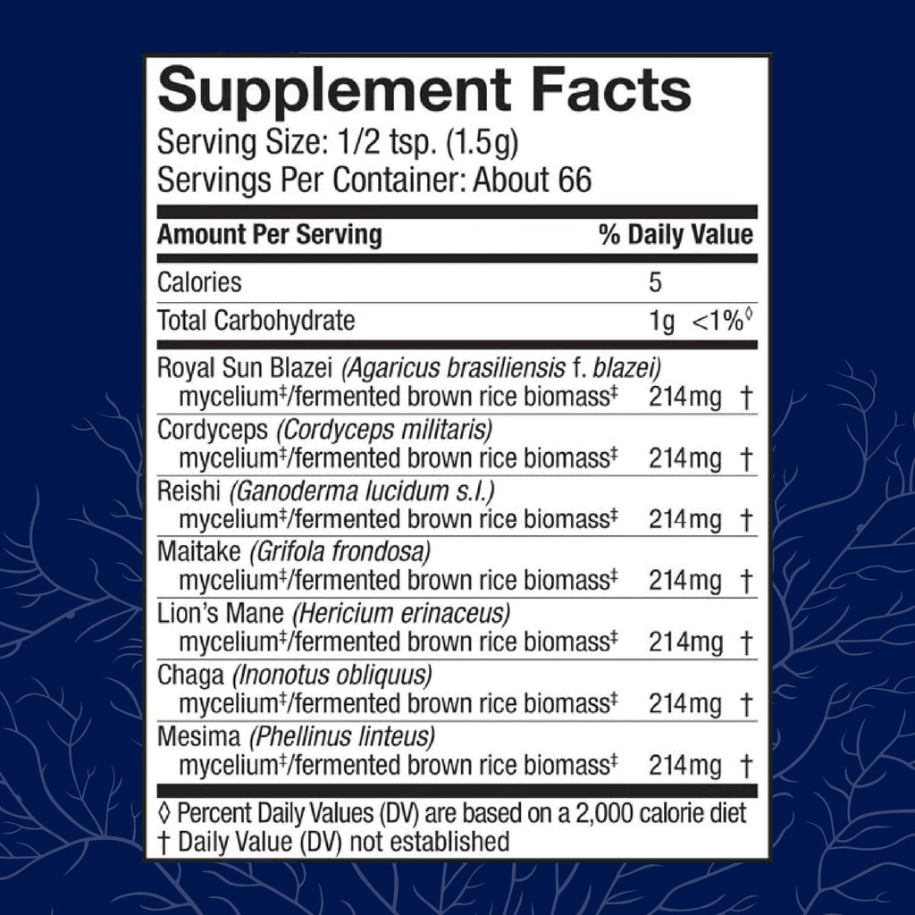 Host Defense Stamets 7 Mushroom Powder Immune Support - 3.5 oz - image 2