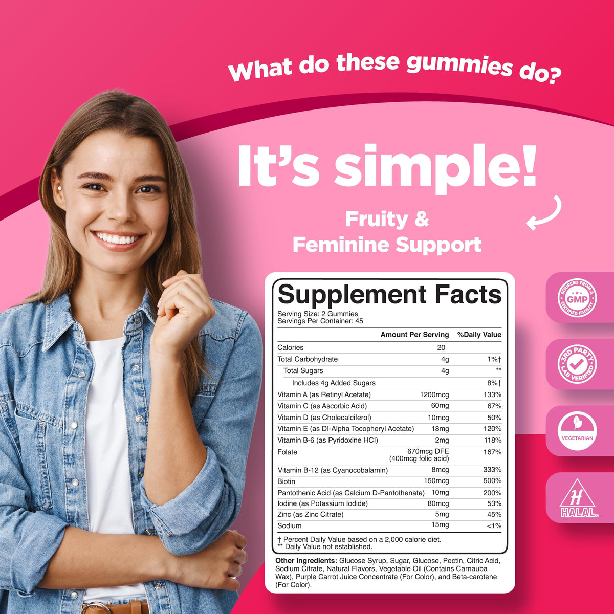 Phytoral Women's Multivitamin Gummies - 90 Count - image 3