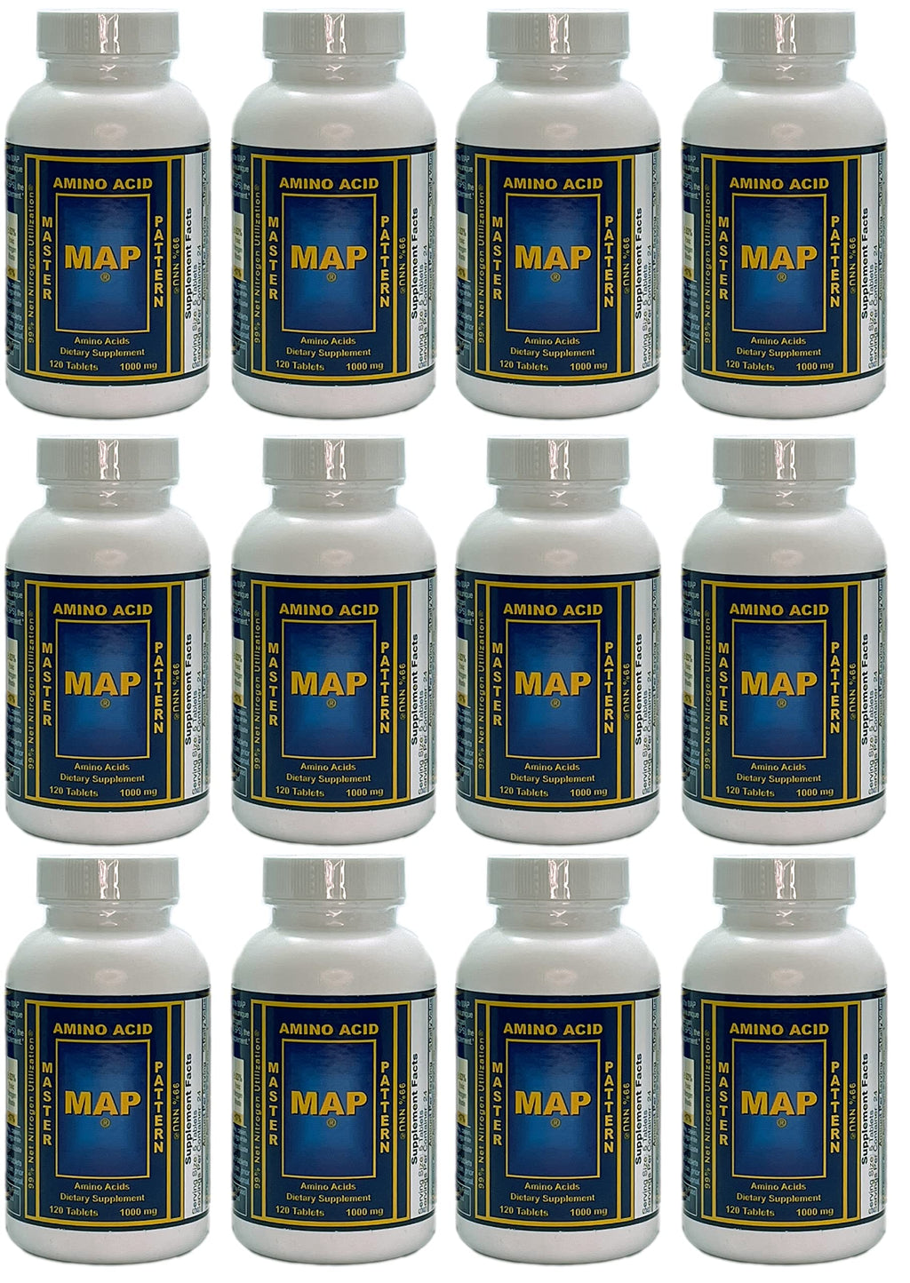 MAP Master Amino Acid Pattern Original Formula - 12 x 120 Tablets