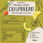 Amisa Organic Gluten-Free Protein Lentil Crispbread - 100g - image 2
