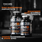 Iron Labs Nutrition ZM6 High Strength Zinc Magnesium - 180 Capsules - image 3