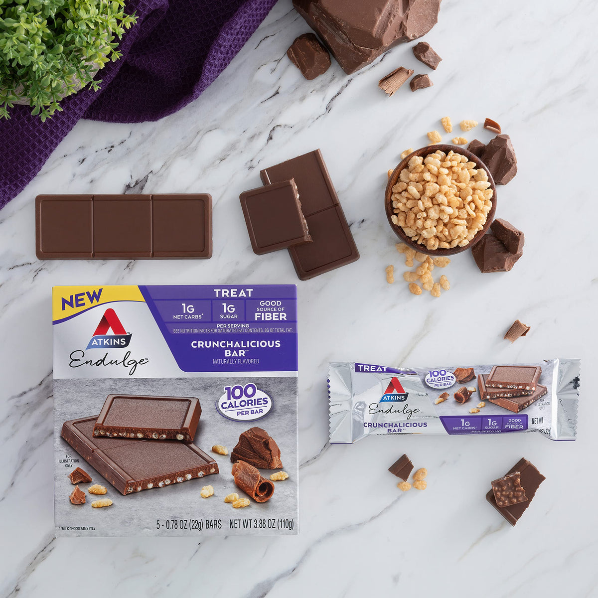 Atkins Endulge Crunchalicious Chocolate Bar - image 4