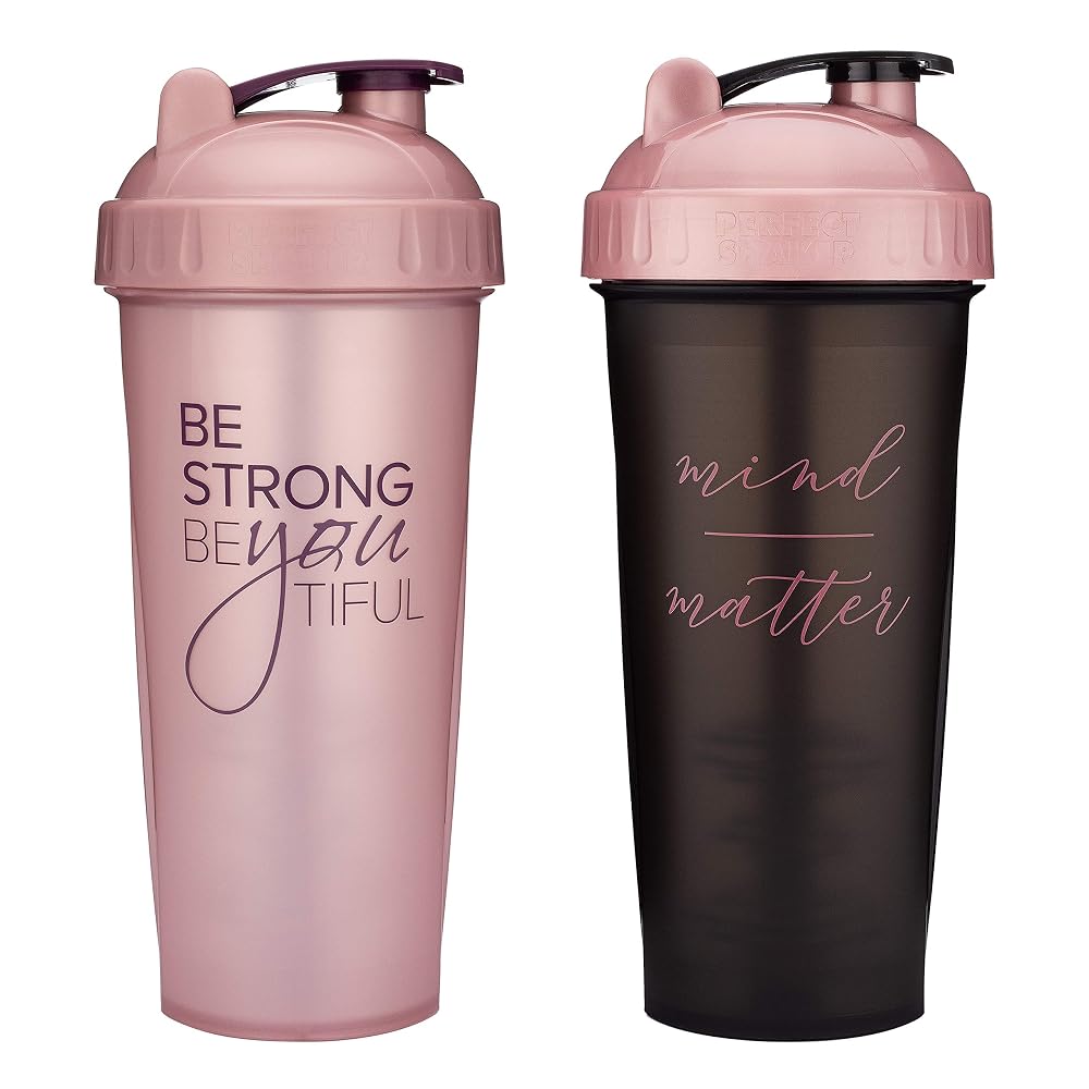 GOMOYO 28-Ounce Shaker Bottle with Action-Rod Mixer - 2 Pack