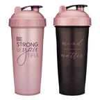 GOMOYO 28-Ounce Shaker Bottle with Action-Rod Mixer - 2 Pack