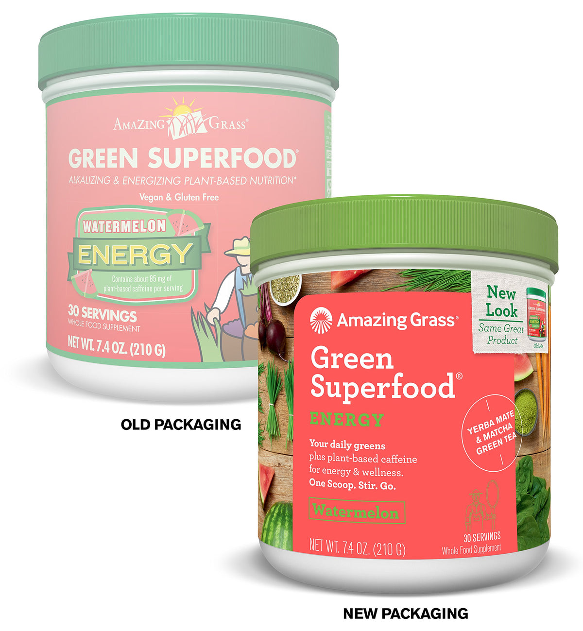 Amazing Grass Green SuperFood Energy Powder with Matcha - 30 Servings - image 2