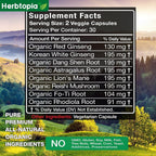 Herbtopia Forever Young Anti Aging Adaptogen Supplement - 60 Vegan Capsules - image 7