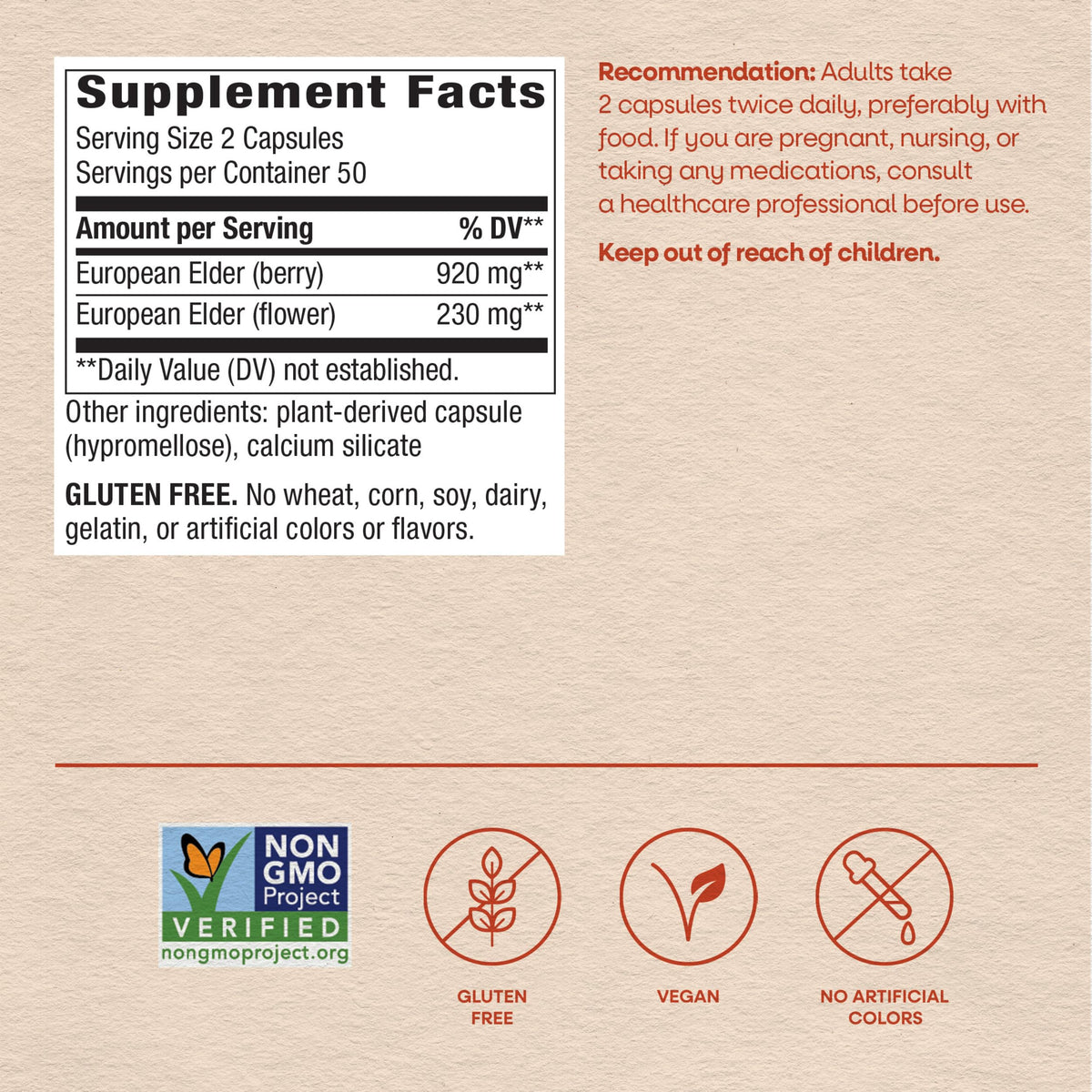 Nature's Way Black Elderberry Capsules Immune Support - 100 Count - image 7