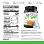 High Protein Iced Coffee Whey Chocolate - 18 Servings - image 2