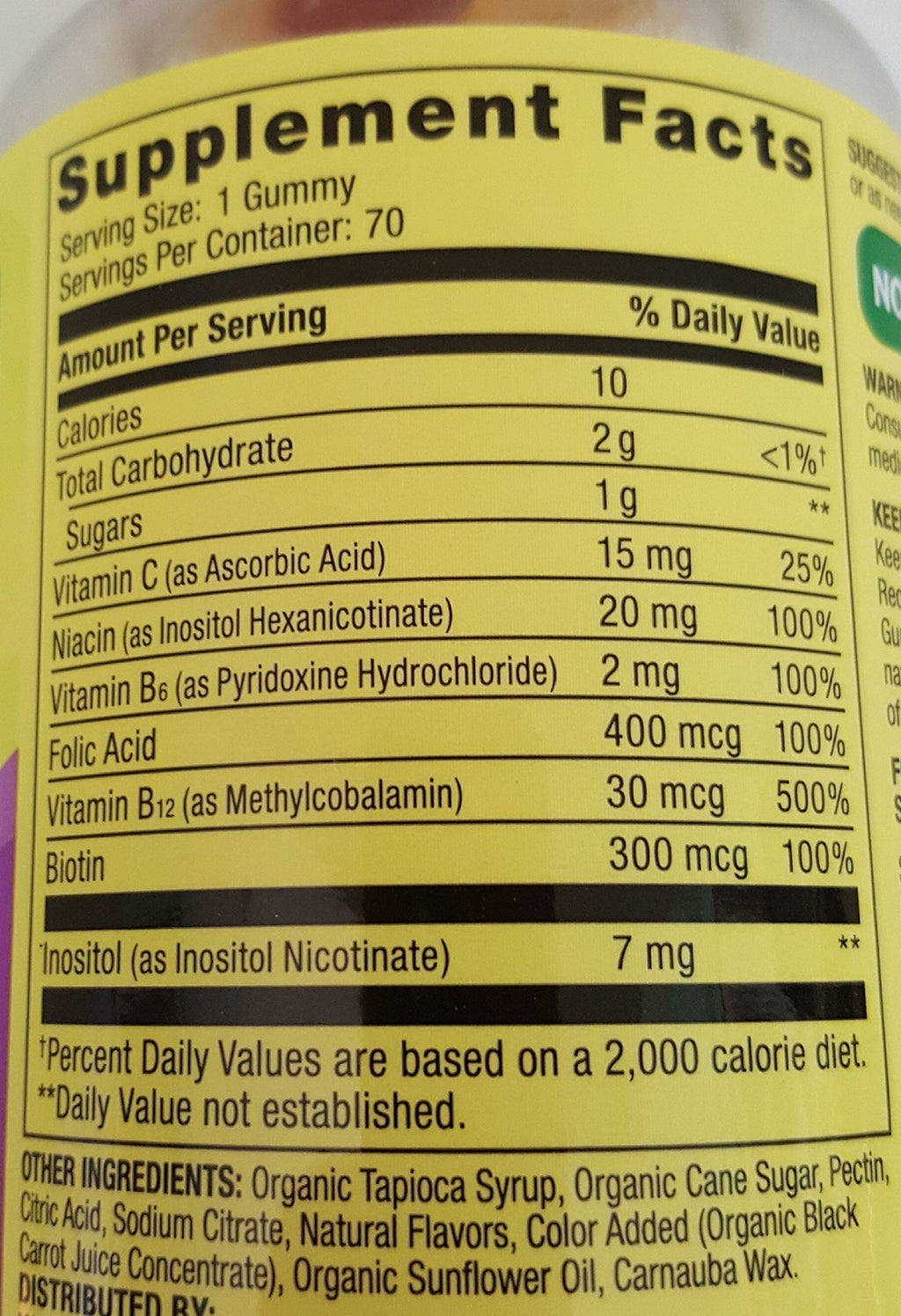 Spring Valley B Complex Supplement Energy Metabolism Support - 70 Gummies - image 3