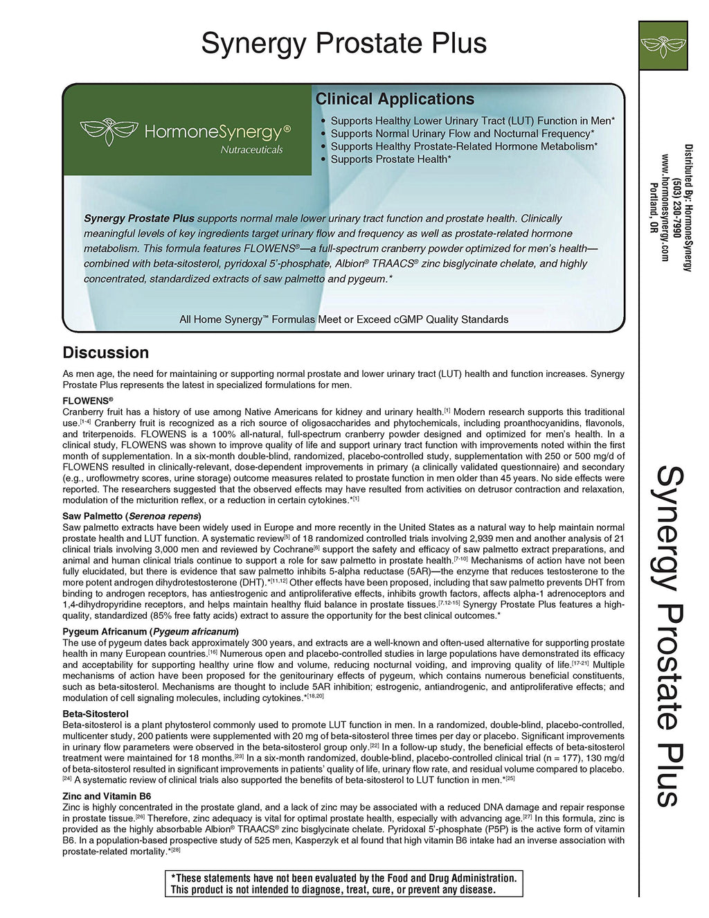 HormoneSynergy Synergy Prostate Plus Saw Palmetto - 60 Softgels - image 3