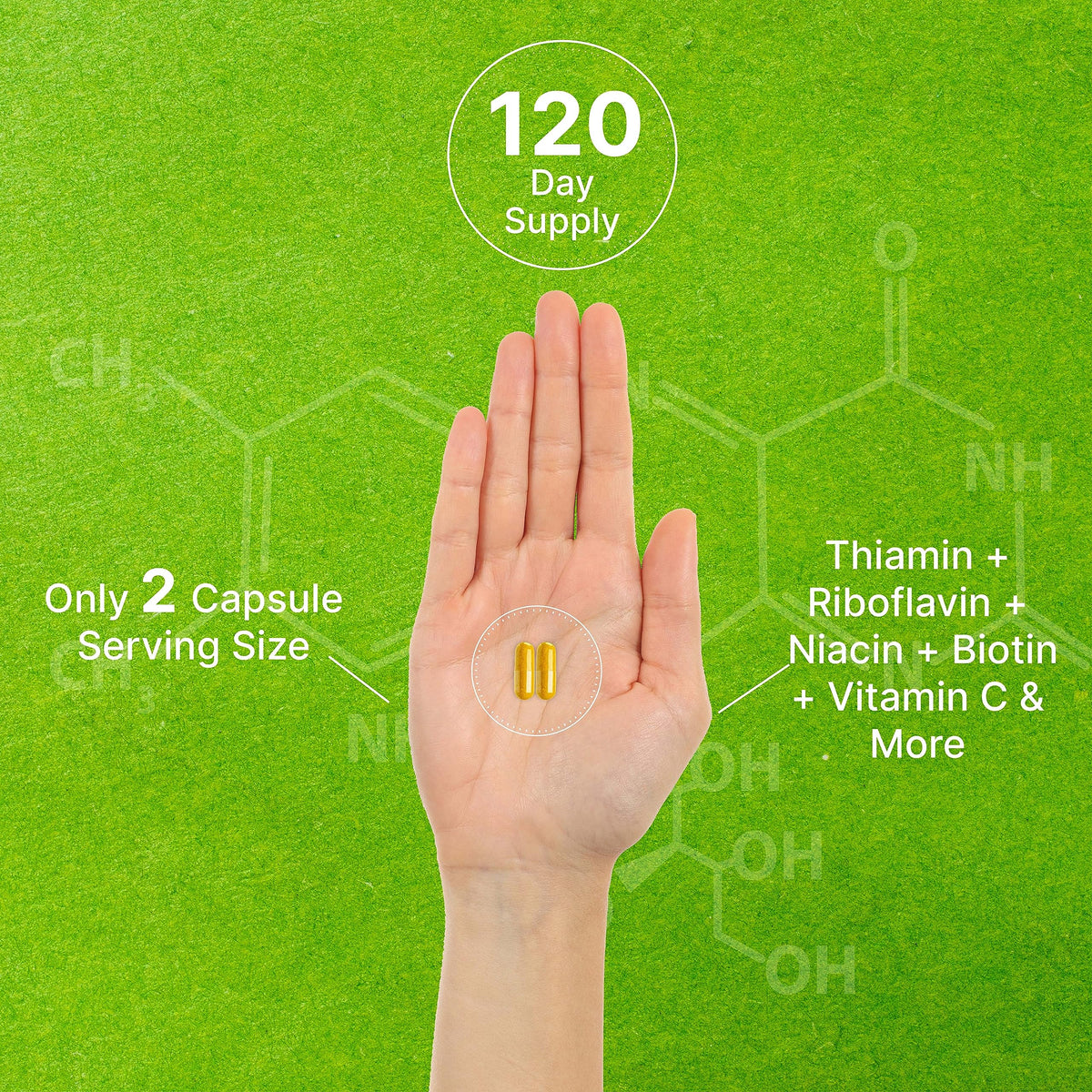 DEAL SUPPLEMENT Bioactive Vitamin B Complex - 240 Vegetarian Capsules - image 5