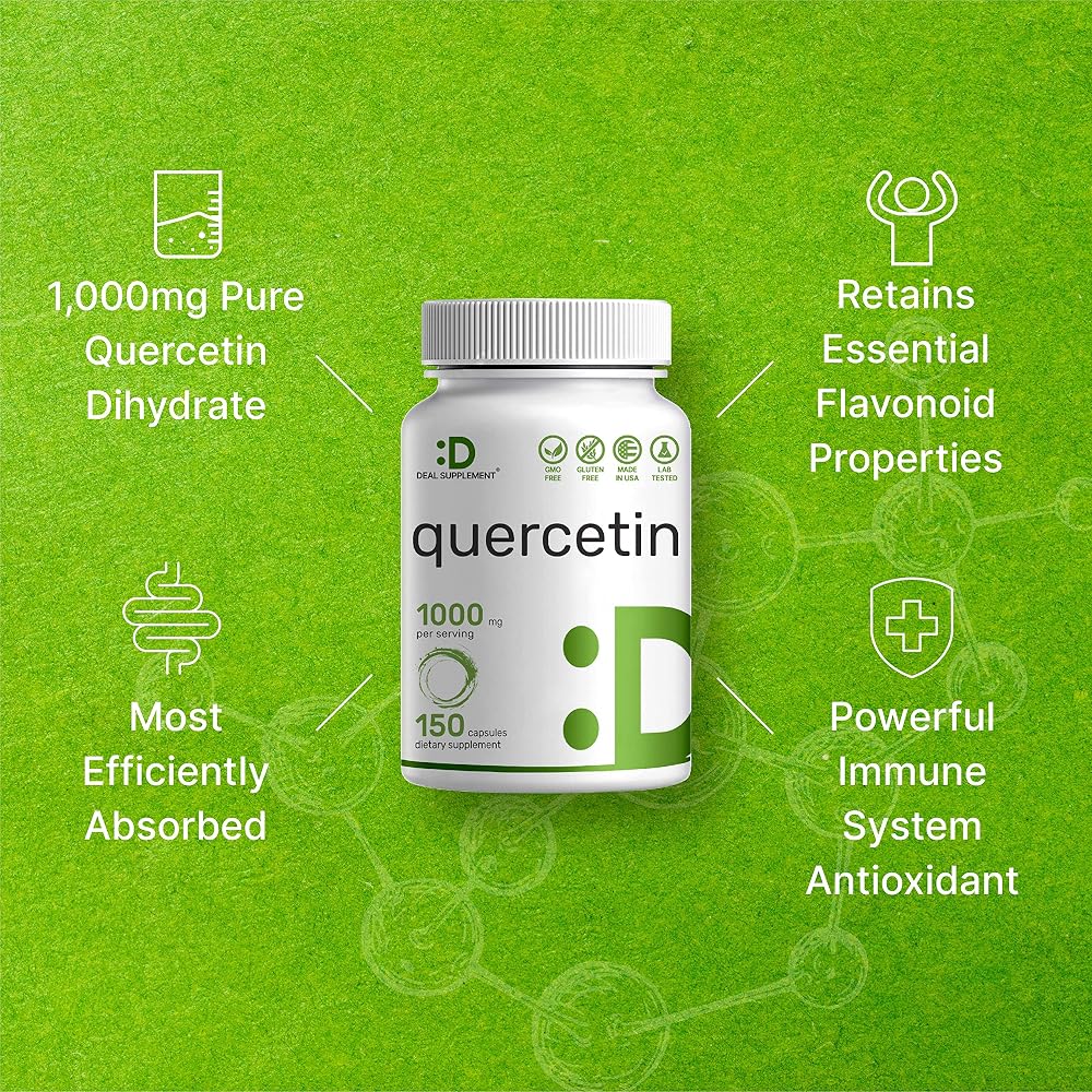 DEAL SUPPLEMENT Quercetin 1000mg Flavonoids - 300 Capsules - image 4