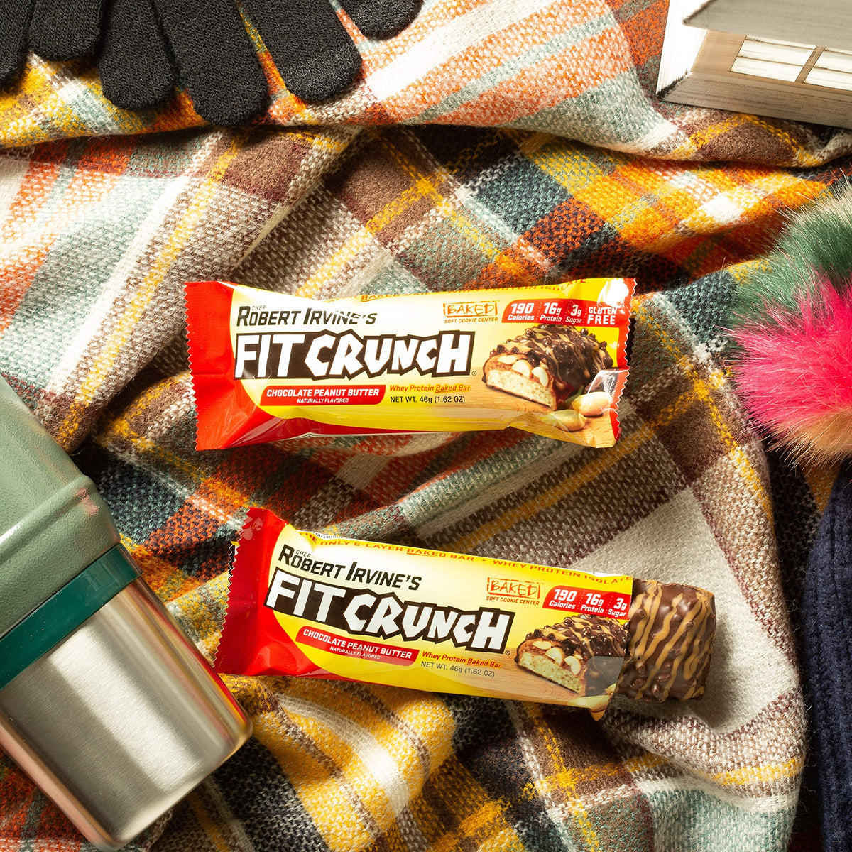 Fit Crunch Snack Size Protein Bar Chocolate Peanut Butter - 9 Bars - image 4