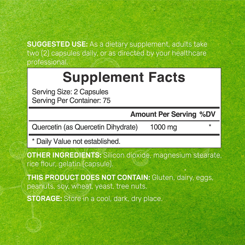 DEAL SUPPLEMENT Quercetin 1000mg Flavonoids - 300 Capsules - image 2