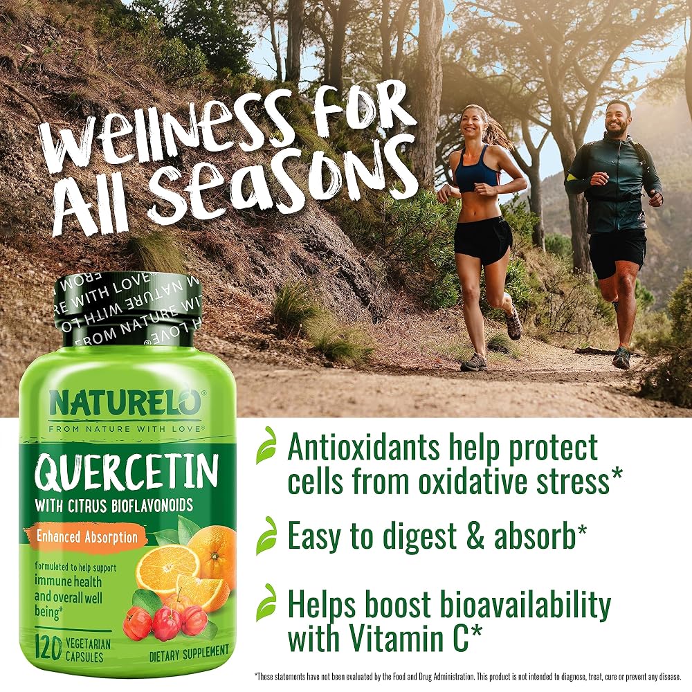 NATURELO Quercetin Citrus Bioflavonoid Complex - 240 Vegetarian Capsules - image 6