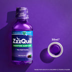 Vicks ZzzQuil Nighttime Sleep-Aid Liquid Warming Berry - 12 Fl Oz - image 6