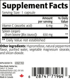 NEW ROOTS HERBAL Grass-Fed Beef Spleen 650 mg - 30 Vegetarian Capsules - image 3
